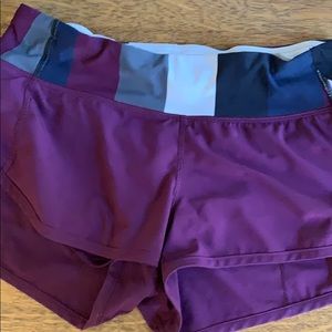 Lululemon plum colored shorts size 4